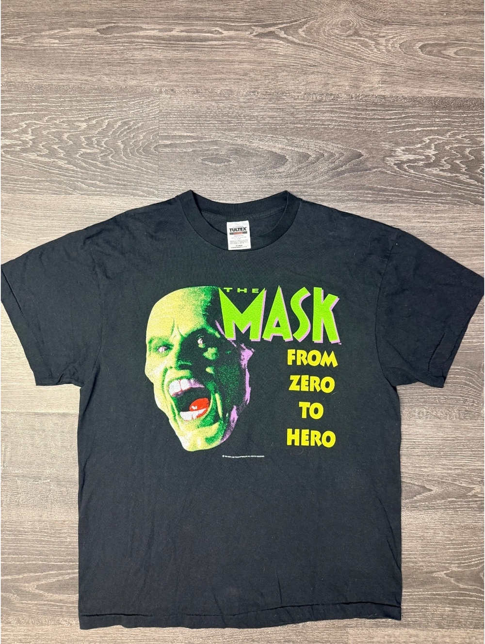 The Mask From Zero to Hero Jim Carrey XL Tultex Movie Graphic Reprint T-Shirt